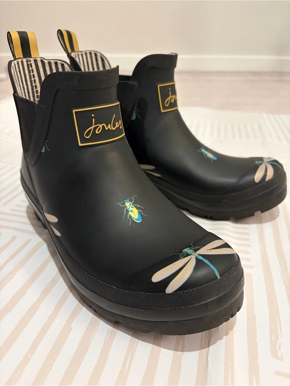 Joules Wellibob “Black Bugs” Design (38/7)